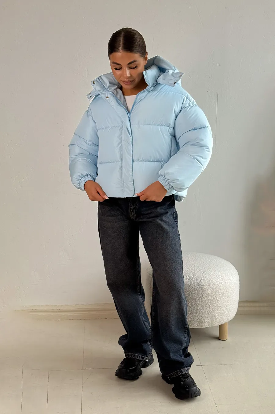 Куртка GARAGE Дута коротка Блакитний