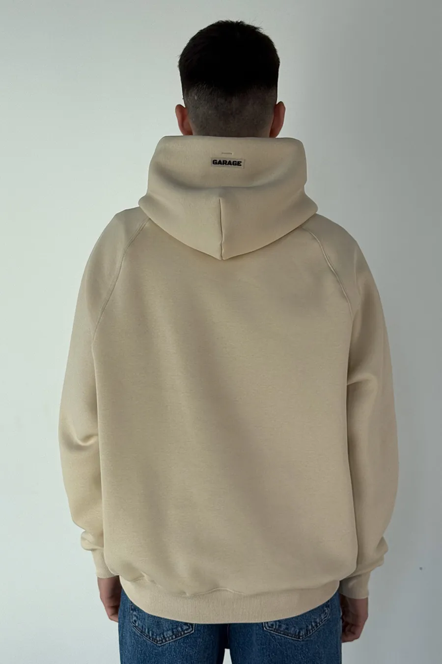 Худі GARAGE Oversize Essentials Style Basic з начосом Св.Бежевий