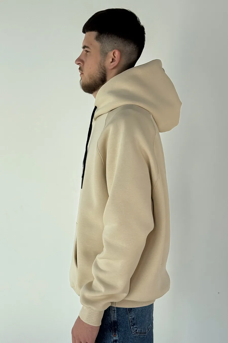 Худі GARAGE Oversize Essentials Style Basic з начосом Св.Бежевий