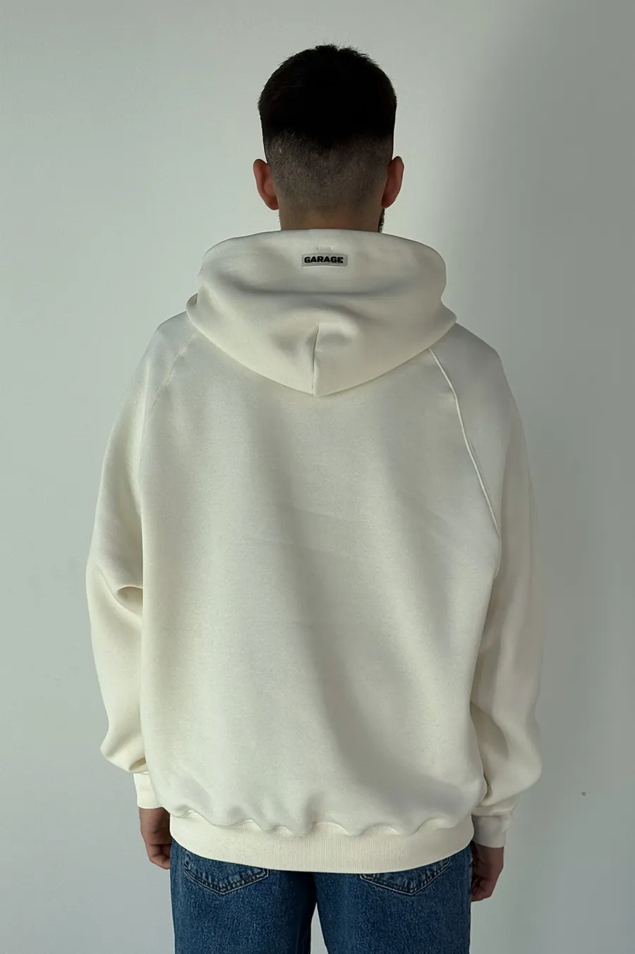 Худі GARAGE Oversize Essentials Style Basic з начосом Молочний
