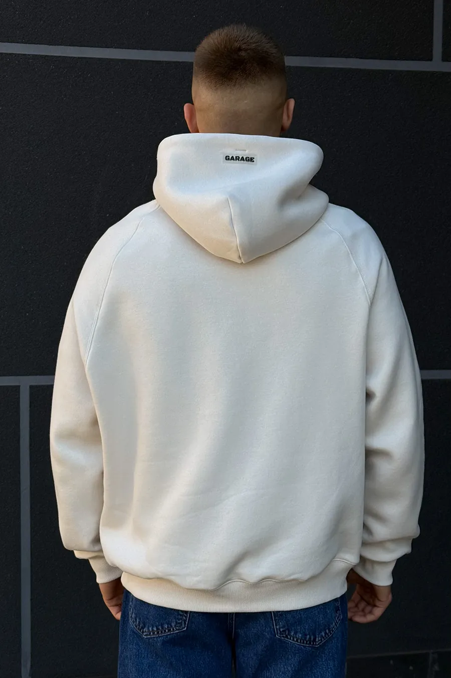 Худі GARAGE Oversize Essentials Style Basic з начосом Бетон