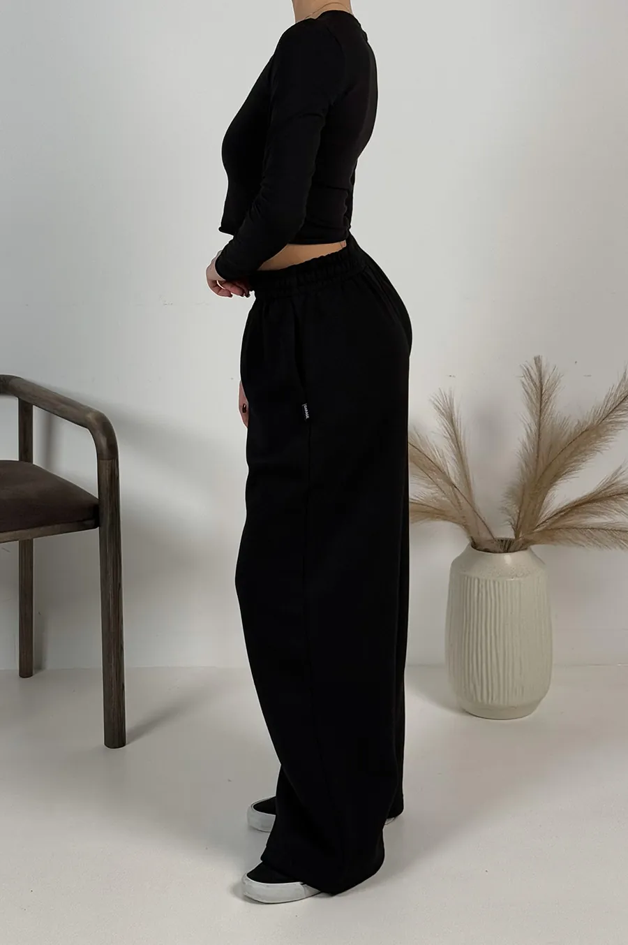 Pants GARAGE Baggy cut Black