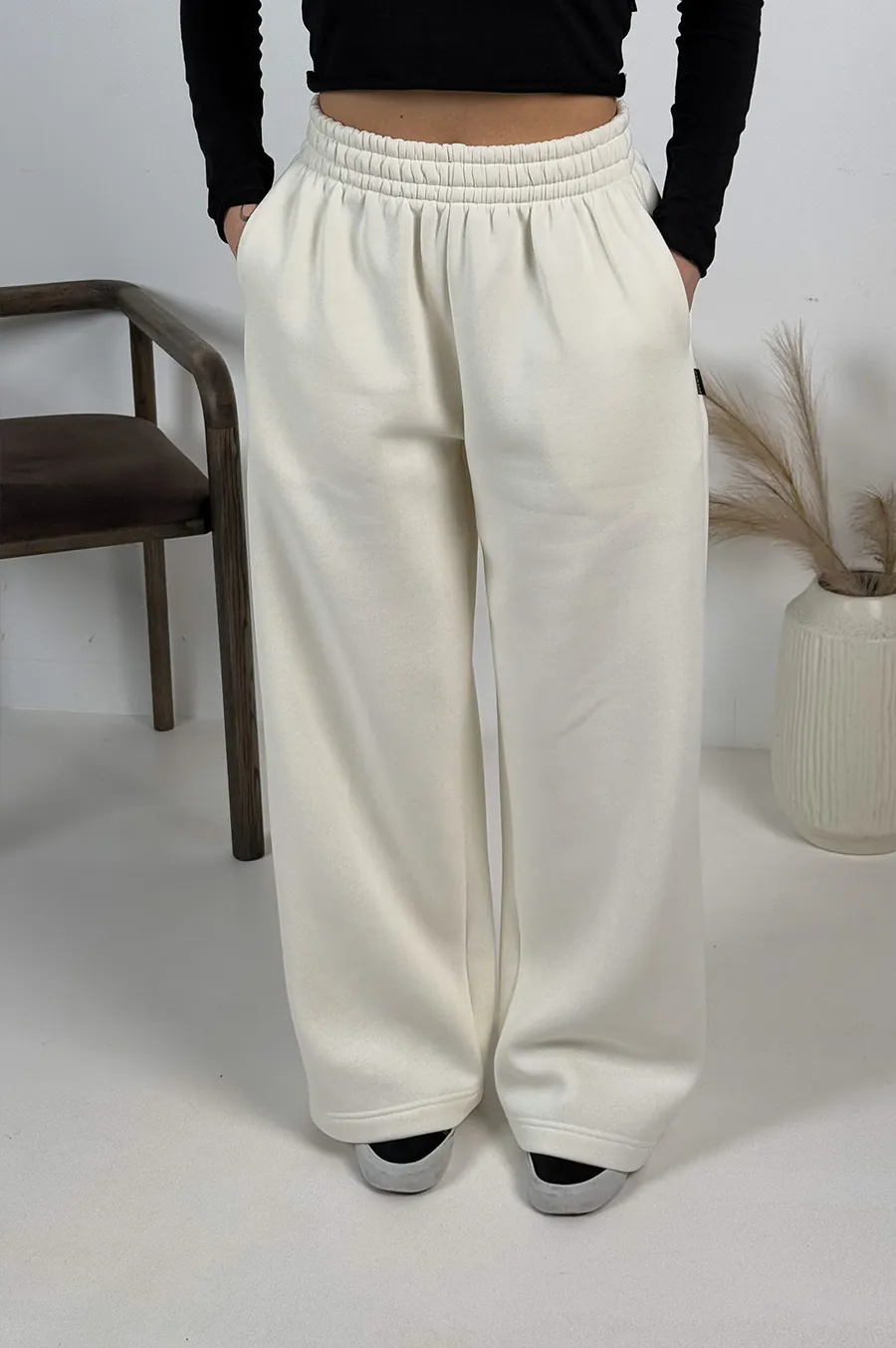 Pants GARAGE Baggy cut Milk