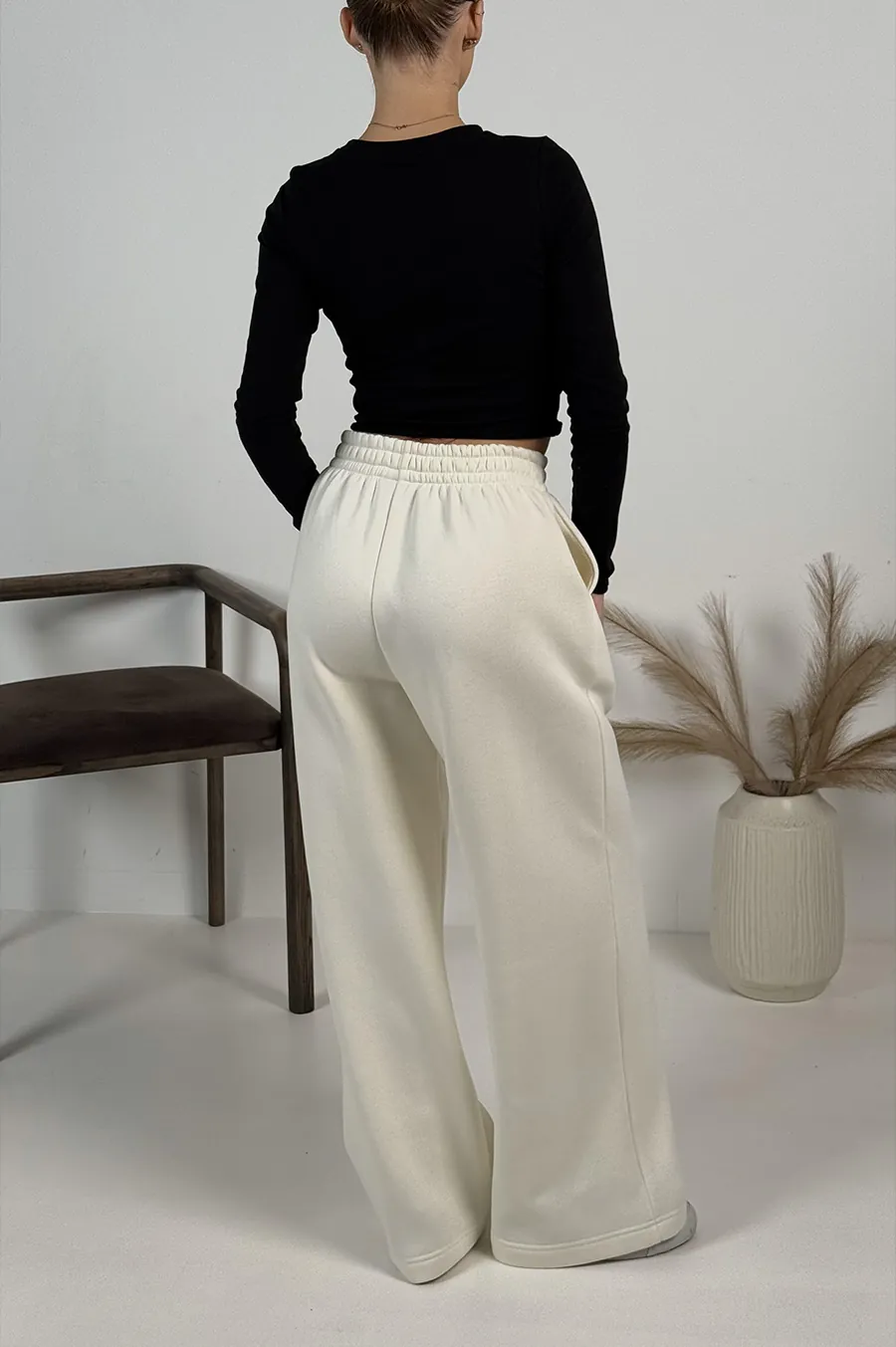 Pants GARAGE Baggy cut Milk