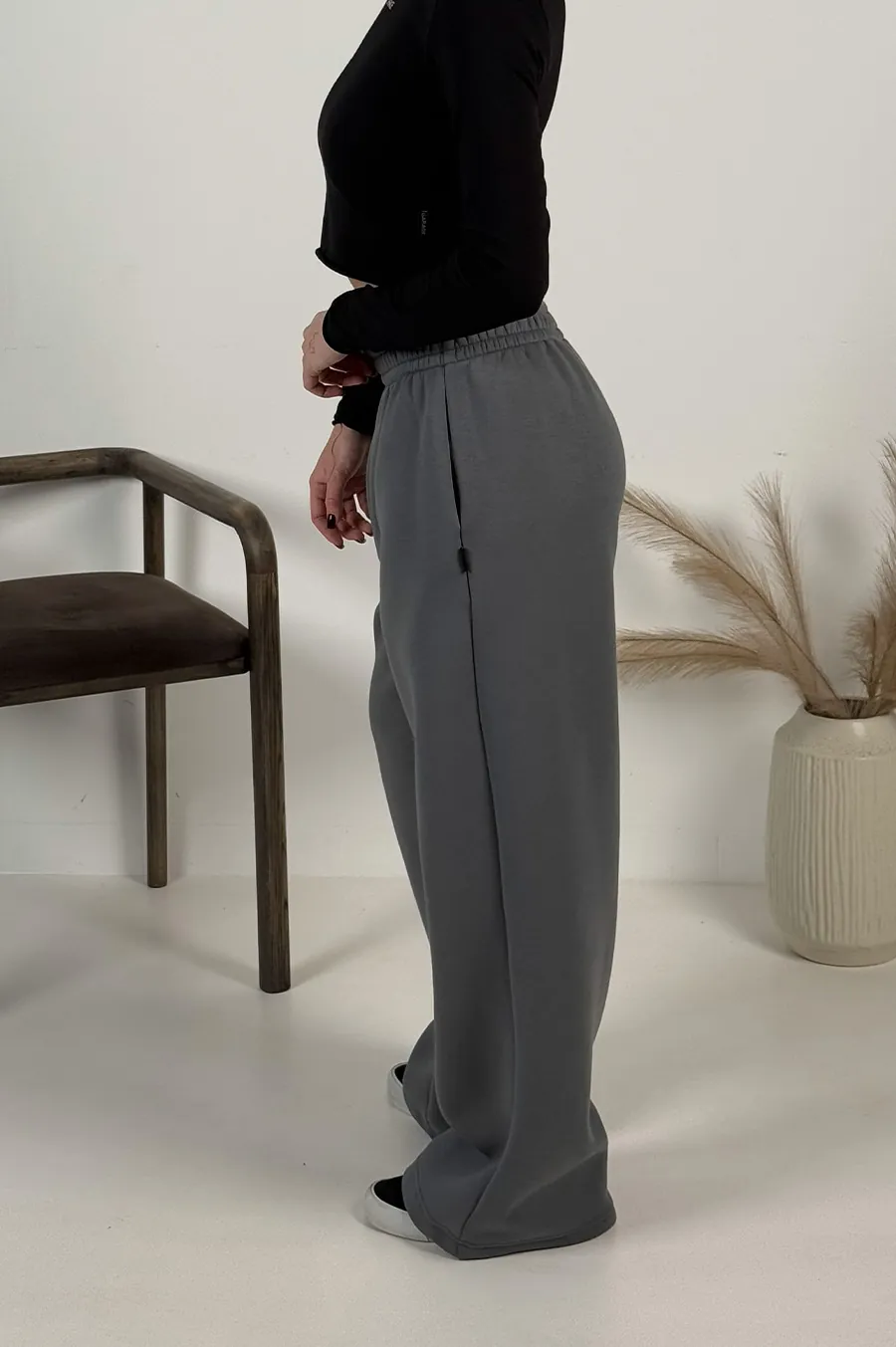 Pants GARAGE Baggy cut Gray