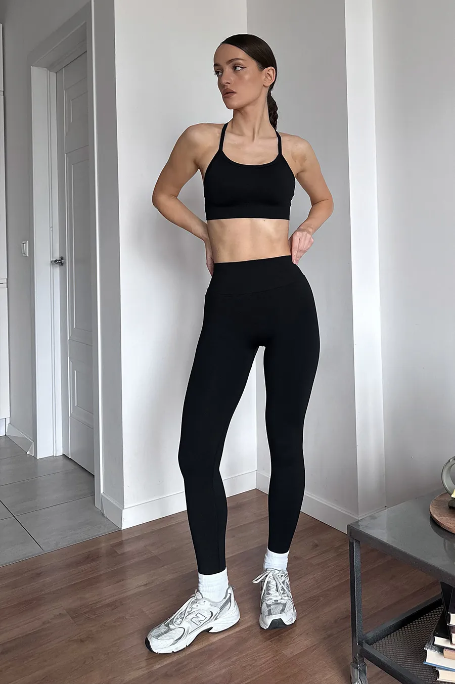 Leggings fitness GARAGE seamless V pushup Black