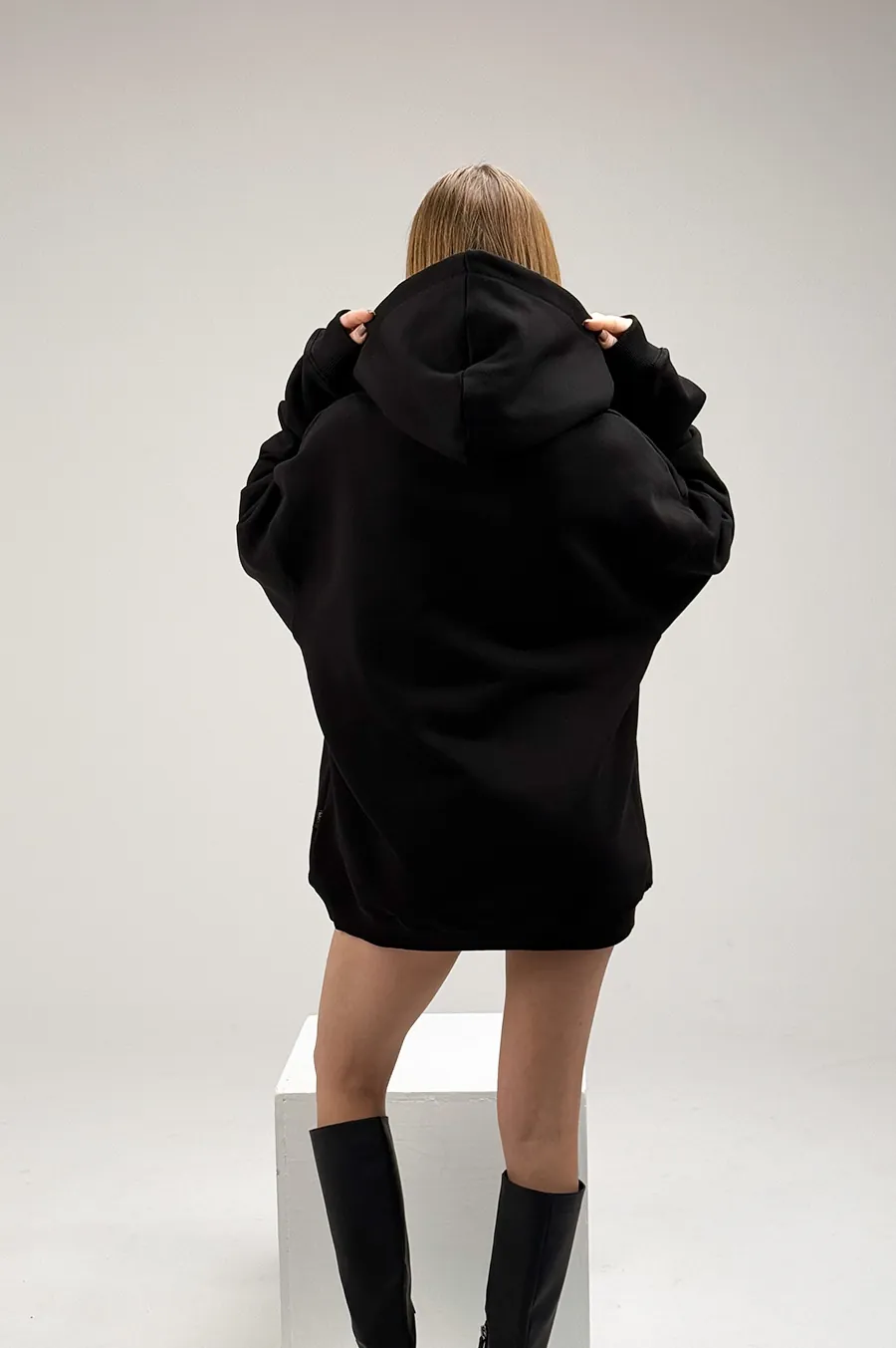 Hoodie GARAGE super oversized Black