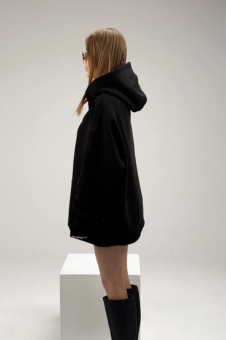 Hoodie GARAGE super oversized Black