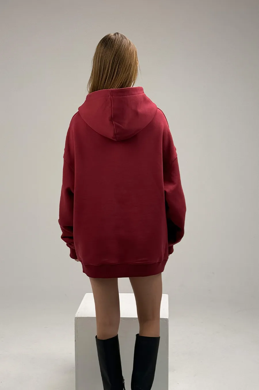 Hoodie GARAGE super oversized Burgundy