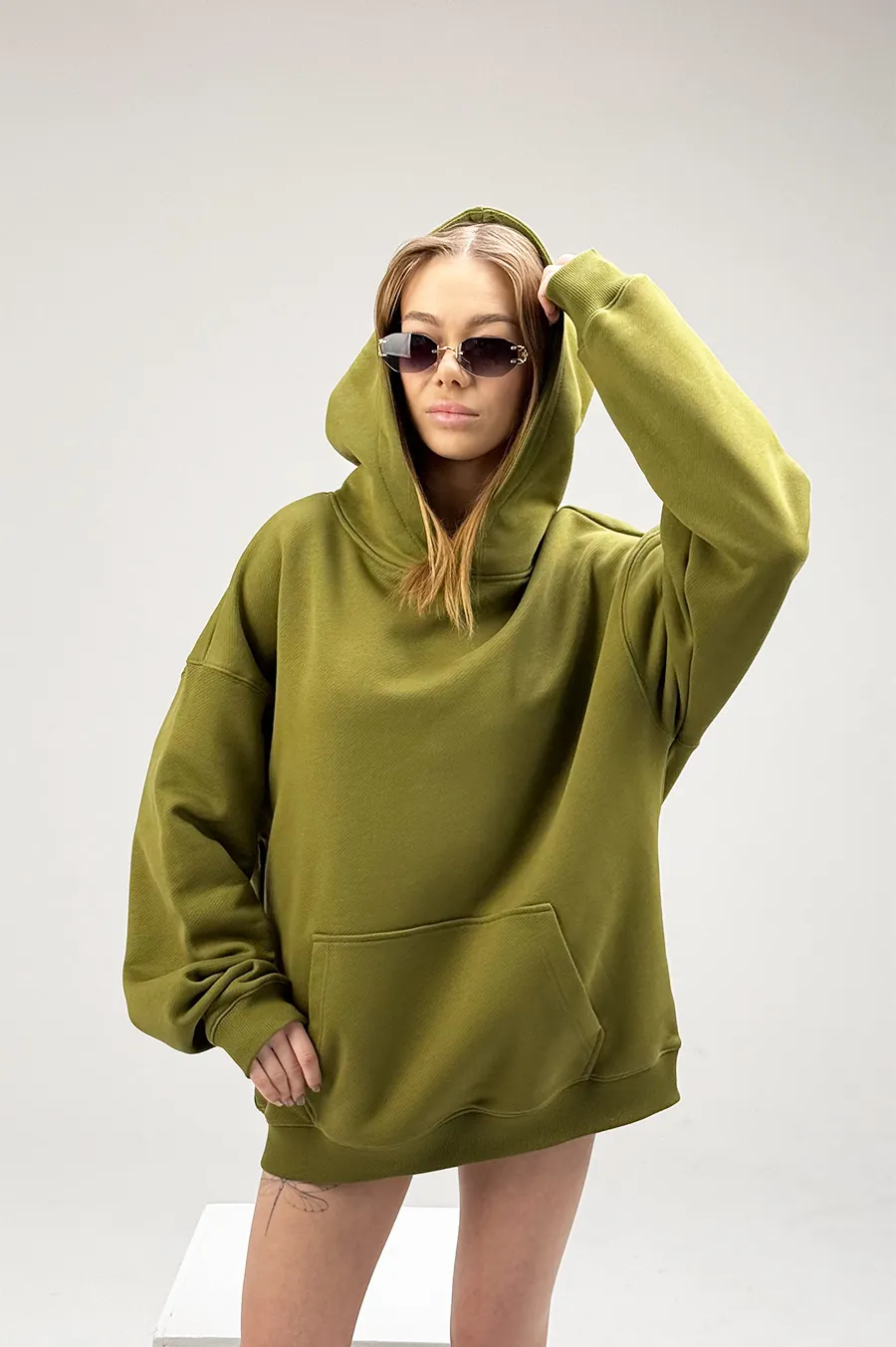 Hoodie GARAGE super oversized Olive