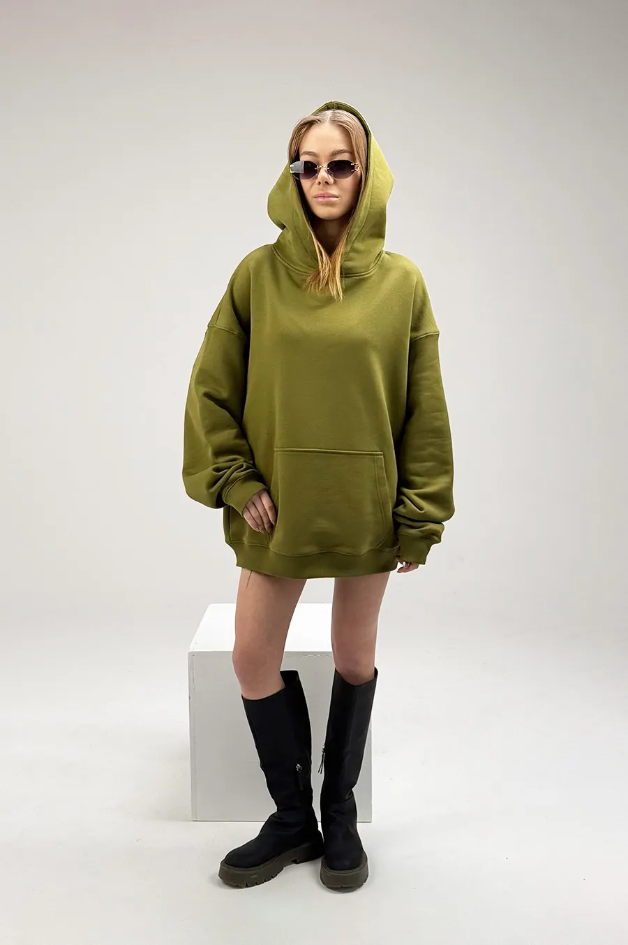 Hoodie GARAGE super oversized Olive