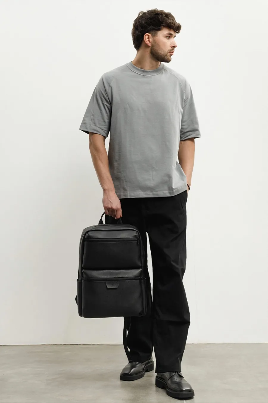 Backpack HARVEST voyage eco-leather, black 01 Black 01