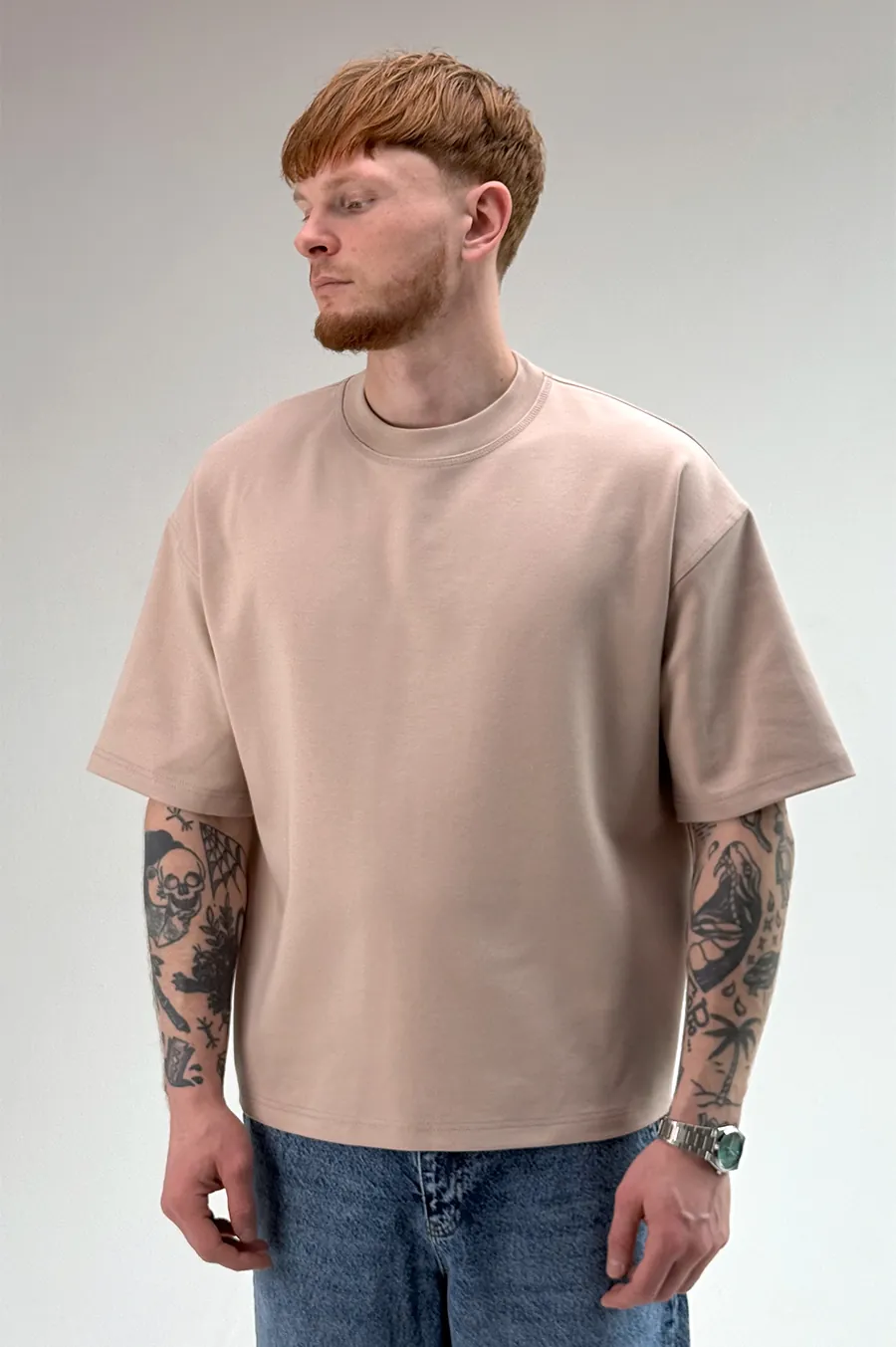 T-shirt GARAGE "Boxy" Mink