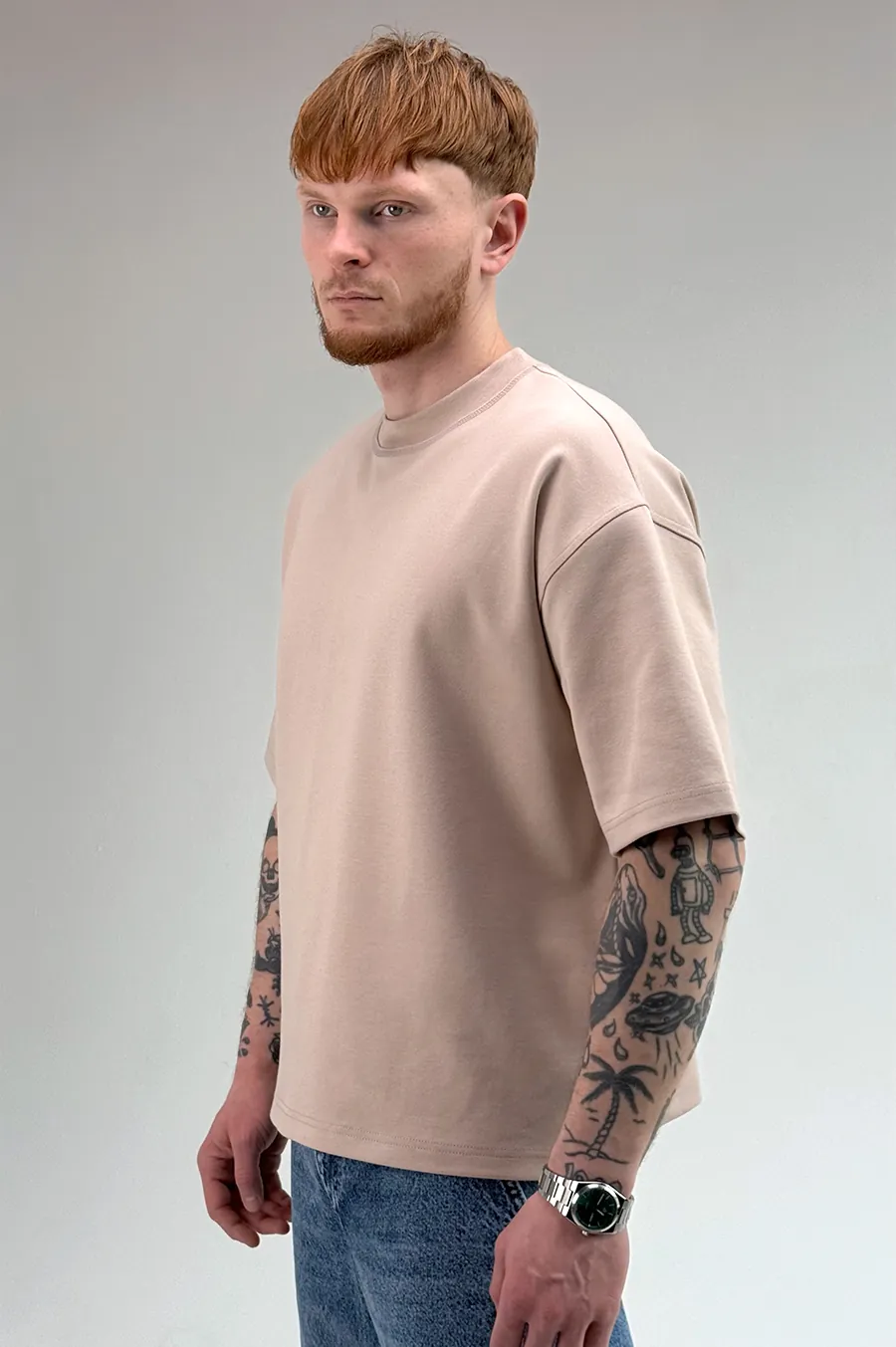 T-shirt GARAGE "Boxy" Mink