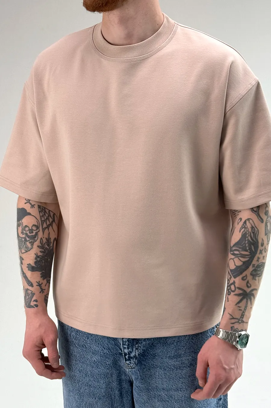 T-shirt GARAGE "Boxy" Mink