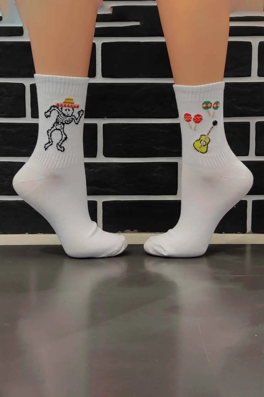 Socks RainBow Mexico White
